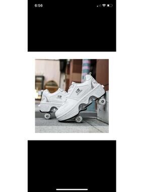 TAILORIA Double Row Roller Skate Shoes Unisex Kick Roller Shoes Size 10